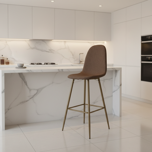 Meubles de salle à manger, tabourets de <span class=keywords><strong>bar</strong></span> en cuir de luxe, style moderne, siège rembourré doux, comptoir de <span class=keywords><strong>bar</strong></span>, chaise de loisirs - Product Image 1