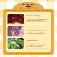 Yubi Bear Fruit Baby Blind Box, Kawaii Vinyl Pluche Sleutelhanger, Mysterieuze Collectible Designer Speelgoed, Fabrieks-OEM