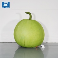 Modèle de melon gonflable personnalisé, accessoire de simulation de fruits et légumes gonflables pour la publicité extérieure et la décoration d'événements