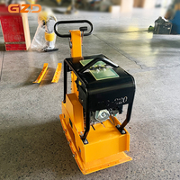 Compacteur à plaques à essence GZD C220T 34KN, force centrifuge de 215 kg, conception réversible robuste, 13 CV