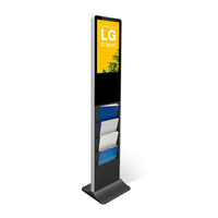 Support de sol lcd 21.5, affichage numérique, étagère à journaux, porte-revues, porte-brochures, affichage publicitaire