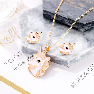 Trendz Mode Filles Enfants Bijoux Alliage Licorne Ensemble De Bijoux - Product Image 5