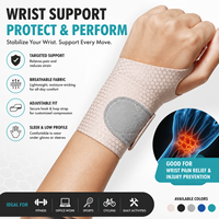 Attelle de poignet pour entorse, manchon de protection pour gaine tendineuse, fermeture magnétique, fine, en fibre de polyester, ajustement universel