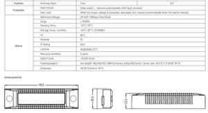 Euchips EUP10T-1HMC-0-120 Garantie 5 ans Boîtier plastique Driver LED 10W 120~350mA*1CH Driver CC à découpage de phase pour éclairage LED - Product Image 3