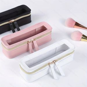 Sac cosmétique portable à fermeture éclair, sac de rangement pour pinceaux de maquillage, sac de toilette imperméable pour femmes, utilisation quotidienne - Product Image 3