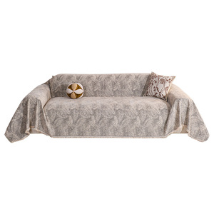 Chenille Sofa Cover Pad Type 145-185CM Solid Color Machine Washable Nordic Style For Living Room - Product Image 5