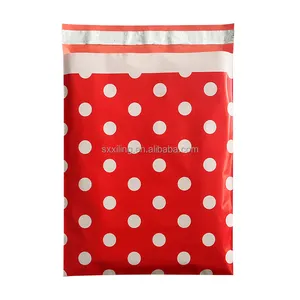 Poly Mailers 10x13 Inch Black Polka Dot 100 Pack Patterned #4 Shipping Bags Mailing Envelopes