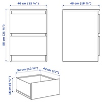 Table de chevet en panneau de particules, peinture acrylique, style moderne minimaliste, couleur blanche, commode à 2 tiroirs, meubles de chambre à coucher