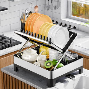 Escurridor de Platos de Acero Inoxidable WIREKING para Fregadero, Organizador de Accesorios de Cocina, Soporte para Utensilios, Escurridor de Platos - Product Image 1