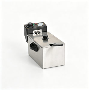 Commercial Grade Stainless Steel Electric Deep Fryer 1500W EU <b>Plug</b> 220-240V <b>With</b> <b>Timer</b> Control - Product Image 1