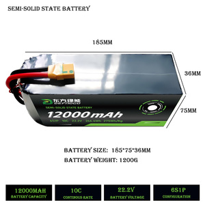 DEFNOCO 12Ah 12000mAh <span class=keywords><strong>6S1P</strong></span> 22.2v 세미 솔리드 스테이트 산업용 드론 배터리 팩 - Product Image 5