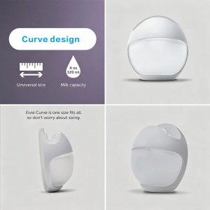 Collecteur de lait maternel en silicone de qualité alimentaire, anti-déversement, pompe manuelle à aspiration pour les mères allaitantes, certifié CE, vente en gros - Product Image 6
