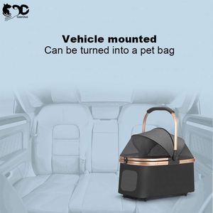 Free Sample Detachable Collapsible OEM ODM Luxury One Step Quick Folding Pet Travel Stroller <b>Carrier</b> <b>Bag</b> for Dogs <b>Cats</b> Yingni - Product Image 4