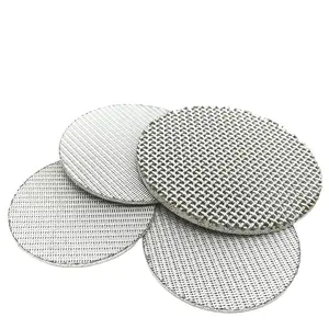 LIANDA Cylindrical Filter Element D48xL99x40 Mesh Stainless Steel Porous Sinter Mesh Metal Disc Plate Cone Tube