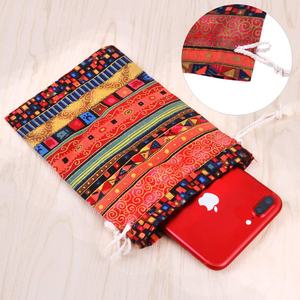 Bolsa de Lona de Algodón con Cordón para Regalos y Joyería, Estilo Retro, Venta al Por Mayor - Product Image 2