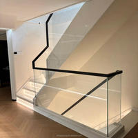 Système de balustrade en verre sans cadre moderne, acier inoxydable 316, balustrade en verre à fixation par goujon pour clôture de piscine, sécurité