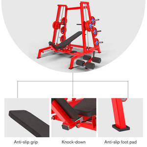 Offre Spéciale : Machine à presser les pectoraux <span class=keywords><strong>couché</strong></span> à charge libre 4-en-1 (bench press) - Product Image 3