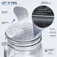 Joint d'étanchéité en mousse auto-compressible à induction facile à décoller, en feuille d'aluminium, de 0,2 à 3 mm, personnalisé pour bouteilles PET et HDPE