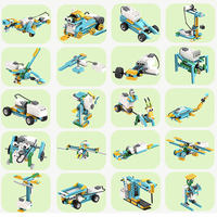 CB05 STEM 玩具 DIY 编程机器人积木套装 50 合 1 科学教育积木套装，兼容 WeDo 2.0