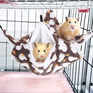Lichtgewicht Fluwelen Hangende Hangmat Voor Rat Cavia Papegaai Suikerzweefvliegtuig-Accessoires Voor Huisdieren - Product Image 2