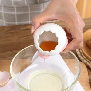 B-70 Nuevo y Encantador Utensilio de Cocina, Herramienta para Huevos, Filtro de Huevos de Cerámica Creativo con Diseño de Dibujos Animados, Separador de Claras y Yemas - Product Image 6