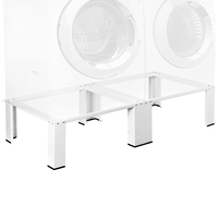 Socle fiable JH-Mech pour lave-linge, robuste, anti-vibrations, antidérapant, hauteur ergonomique de 12 pouces, support en métal pour lave-linge