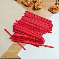 Alambre de Papel Kraft con Alambre de Hierro Interior Resistente, en Varios Tamaños, Embalaje Mixto, Venta al por Mayor de Fábrica, para Bolsas de Regalo, Dulces y Pan