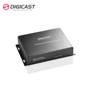 DIGICAST H.264 4 canales IP Cable TV IPTV Audio Video Streaming codificador H265 codificador