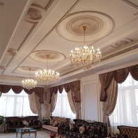 Lustre classique en cristal de bougie d'hôtel de luxe de salon de villa de style européen