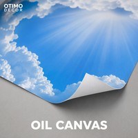 Peinture murale personnalisée pour plafond, toile huilée, ciel bleu et nuages, papier peint mural sur mesure pour hôtel, bureau, restaurant, centre commercial