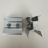 Support de fixation pour panneau solaire anodisé, fixation de module photovoltaïque sur toit métallique, résistance au vent 60 m/s, résistance à la neige 1,4 KN/m²