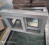 Fenêtre coulissante en PVC/UPVC sur mesure, vitrage trempé Low-E, économie d'énergie, coupe-vent, usage extérieur pour hôtels
