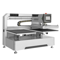 Professionele nieuwe 16x20 elektrische dubbele station heat press voor HTV vinyl decals, automatisch voor sportkleding