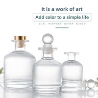 Bouteille d'aromathérapie en verre transparent Big Belly 150 ml, diffuseur de parfum de style nordique, volatilisation de parfum sans feu pour l'intérieur