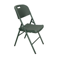 Vente flash - Ensemble de table et de chaises pliantes rectangulaires en plastique modernes, meubles pliables d'extérieur pour les événements et l'utilisation au bureau