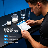 Bâtonnets de créatine monohydrate micronisée avec logo personnalisé OEM |   Absorption rapide avec matrice de dextrose pour une intensité d'entraînement maximale