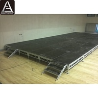Scène de concert portable d'occasion, plateforme facile à installer, scène en aluminium pour événements en plein air