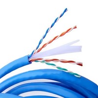 Câble LAN Cat6 UTP 23AWG en cuivre nu massif 1000 Mbps Gigabit, rouleau de 305 m (1000 pi) pour câblage réseau Ethernet intérieur, fil TIA EIA 568