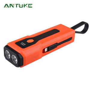 Ak Z828 Usb Rechargeable Flashlight Led Emergency Portable Lighting <b>With</b> Side <b>Light</b> Plastic Body 100mah <b>Battery</b> - Product Image 5