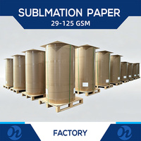 Papier de sublimation à séchage rapide, petit rouleau, 100 g/m², 80 g/m², 90 g/m², 61 g/m², largeur personnalisée 0,61 cm, 1,118 cm, 0,914 mm, 1,62 mm