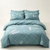 Tissu de drap de lit en polyester imprimé pigmentaire, tissu peau de pêche, vente en gros