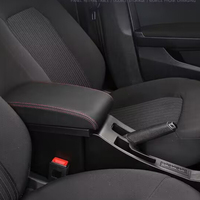 Boîte de rangement pour accoudoir de voiture réglable portable personnalisé avec porte-gobelet modification générale en gros