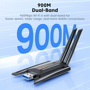 Adaptador Wi-Fi 6 5.4 Toocki <span class=keywords><strong>AX9000</strong></span> sin Controlador, Antenas Giratorias MU-MIMO para Windows 10/11 - Product Image 2