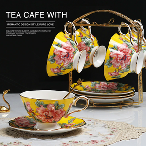 Premium Nordic Afternoon <b>Tea</b> Coffee Cup Decal Cup and Plate <b>Set</b> - Product Image 5