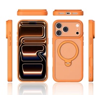 Funda Magnética de Lujo para Teléfono con Lente de Precisión y Soporte Giratorio de 360°, Absorción de Impactos, para iPhone 16 15 14 13