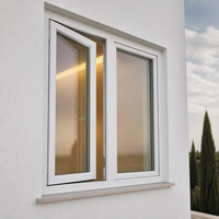 Fenêtre à battant en PVC blanc, double vitrage, inclinable et pivotante, étanche aux intempéries, isolation thermique pour appartement et maison