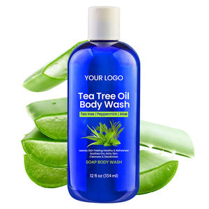Gel Douche Nettoyant en Profondeur à l'Huile d'Arbre à Thé avec Huiles Essentielles Naturelles pour le Contrôle du Sébum et le Soin Apaisant de la Peau - Product Image 1