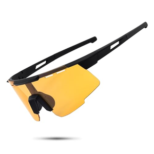 Gafas de Ciclismo Deportivas con Lentes Grandes de Media Montura y Protección UV400, Patentadas, para Bicicleta de Montaña y Carretera, Béisbol, Cricket, Pickleball - Product Image 1