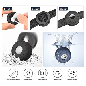 Funda Protectora de Silicona Duradera Antipérdida para <span class=keywords><strong>AirTag</strong></span>, Collar para Mascotas, Funda Protectora para Rastreador GPS, Compatible con <span class=keywords><strong>Apple</strong></span> Airtags - Product Image 4