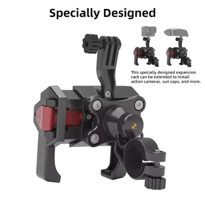 Adjustable Creative Shock-Absorbing Motorcycle Cell Phone Holder Handlebar <b>Stand</b> Mount Bracket Bicycle Phone Holder - Product Image 2